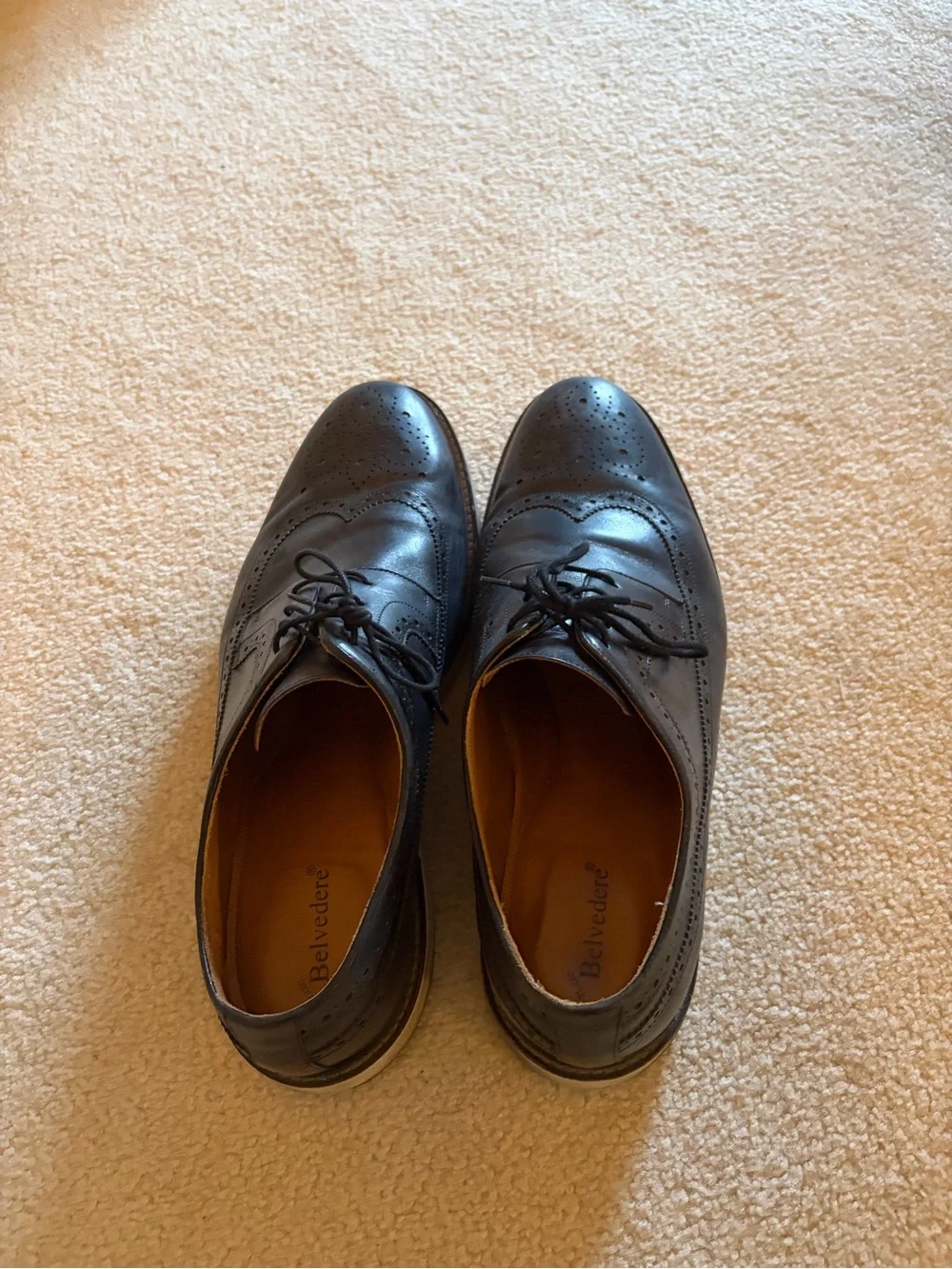 Belvedere navy leather